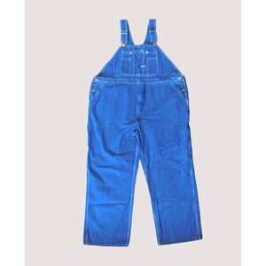 Big Smith Workwear Jean Bib Overalls Mens 50x30 Blue Denim Farmer 100% Cotton